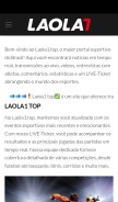 How laola1.top looks like on a mobile device such as an iPhone.