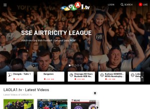 How laola1.tv looks like on a tablet such as an iPad.