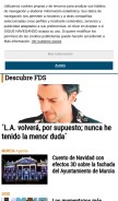 How laopiniondemurcia.es looks like on a mobile device such as an iPhone.