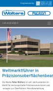 How lapmaster-wolters.de looks like on a mobile device such as an iPhone.