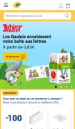How laposte.net looks like on a mobile device such as an iPhone.