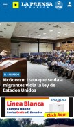 How laprensagrafica.com looks like on a mobile device such as an iPhone.