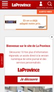 How laprovince.be looks like on a mobile device such as an iPhone.