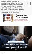 How laprovinciacr.it looks like on a mobile device such as an iPhone.