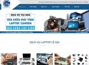 How laptoplegia.com looks like on a tablet such as an iPad.