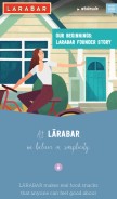 How larabar.com looks like on a mobile device such as an iPhone.