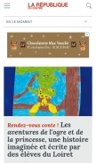 How larep.fr looks like on a mobile device such as an iPhone.