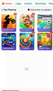 How larkgame.com looks like on a mobile device such as an iPhone.