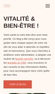How lasanteetlesplantes.com looks like on a mobile device such as an iPhone.