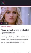 How lasestrellas.tv looks like on a mobile device such as an iPhone.