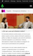 How lasexta.com looks like on a mobile device such as an iPhone.