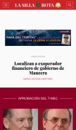 How lasillarota.com looks like on a mobile device such as an iPhone.