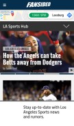 How lasportshub.com looks like on a mobile device such as an iPhone.