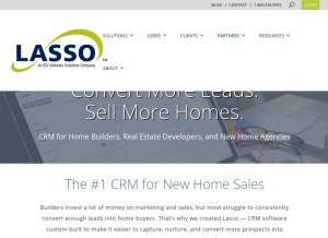How lassocrm.com looks like on a tablet such as an iPad.