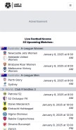 How last5games.com looks like on a mobile device such as an iPhone.