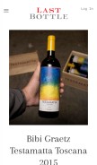 How lastbottlewines.com looks like on a mobile device such as an iPhone.