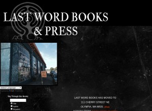 How lastwordbooks.org looks like on a tablet such as an iPad.