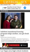 How lasvegassun.com looks like on a mobile device such as an iPhone.