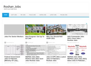 How latest-jobs-in-pakistan.com looks like on a tablet such as an iPad.