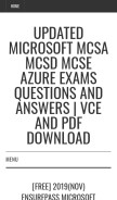 How latestmctsdumps.com looks like on a mobile device such as an iPhone.