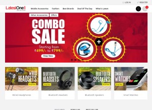 How latestone.com looks like on a tablet such as an iPad.