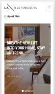 How latoprenovation.com looks like on a mobile device such as an iPhone.