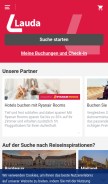 How laudamotion.com looks like on a mobile device such as an iPhone.
