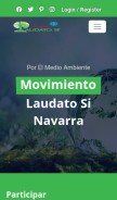 How laudatosinavarra.com looks like on a mobile device such as an iPhone.