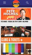 How laughfactory.com looks like on a mobile device such as an iPhone.
