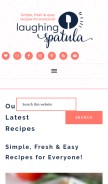 How laughingspatula.com looks like on a mobile device such as an iPhone.
