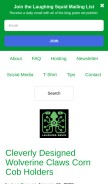 How laughingsquid.com looks like on a mobile device such as an iPhone.
