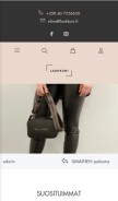 How laukkuni.fi looks like on a mobile device such as an iPhone.