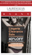 How laurensilva.com looks like on a mobile device such as an iPhone.