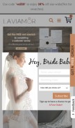 How laviamor.com looks like on a mobile device such as an iPhone.