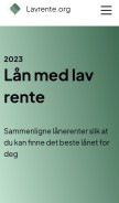 How lavrente.org looks like on a mobile device such as an iPhone.