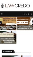 How lawcredo.com looks like on a mobile device such as an iPhone.