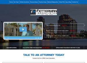 How lawteam.com looks like on a tablet such as an iPad.