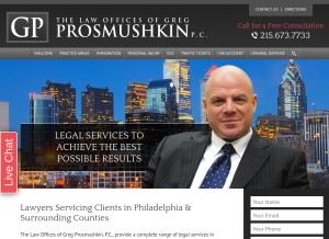 How lawyernortheastphiladelphia.com looks like on a tablet such as an iPad.