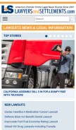 How lawyersandsettlements.com looks like on a mobile device such as an iPhone.