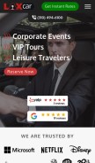 How laxcar.com looks like on a mobile device such as an iPhone.