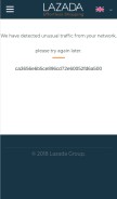 How lazada.sg looks like on a mobile device such as an iPhone.
