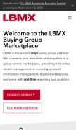 How lbmx.com looks like on a mobile device such as an iPhone.