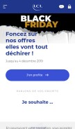 How lcl.fr looks like on a mobile device such as an iPhone.