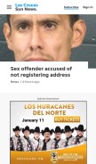 How lcsun-news.com looks like on a mobile device such as an iPhone.