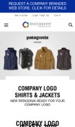 How leadapparel.com looks like on a mobile device such as an iPhone.