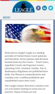 How leagle.com looks like on a mobile device such as an iPhone.