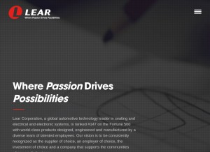 How lear.com looks like on a tablet such as an iPad.