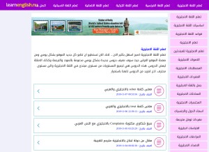 How learnenglish.nu looks like on a tablet such as an iPad.