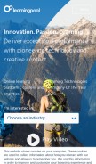 How learningpool.com looks like on a mobile device such as an iPhone.