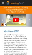 How learningzen.com looks like on a mobile device such as an iPhone.